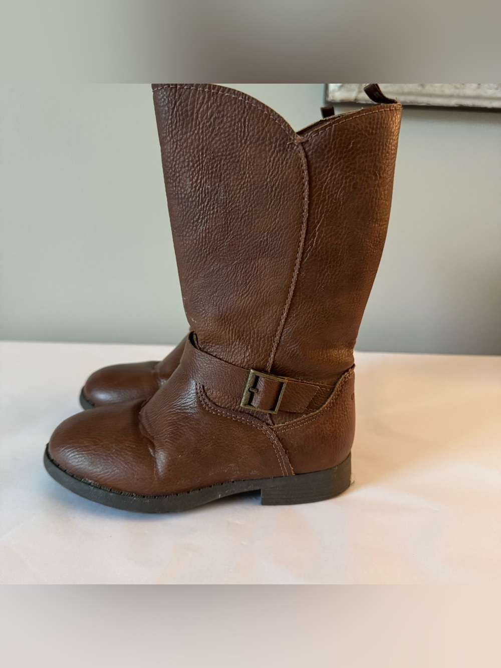OSH KOSH Size 9 Toddler Brown Cowboy Cowgirl Brown Boots Girls